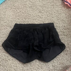 lululemon hotty hot Black Camo Athletic Shorts